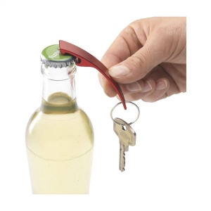 Porte-clés avec décapsuleur léger en aluminium 100% recyclé 25