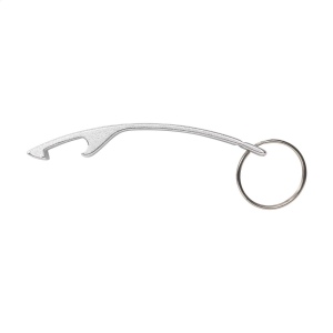 Porte-clés avec décapsuleur léger en aluminium 100% recyclé 12