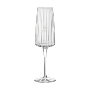 Flûte à champagne en verre clair