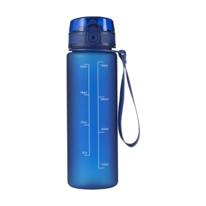 Bouteille d'eau en plastique transparent mat avec bouchon à vis étanche et boucle de transport pratique 4