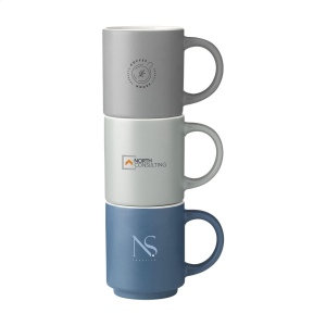 Mug de distributeur automatique empilable et peu encombrant en céramique de haute qualité et 5% de céramique recyclée 10