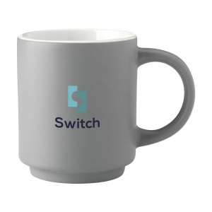 Mug de distributeur automatique empilable et peu encombrant en céramique de haute qualité et 5% de céramique recyclée