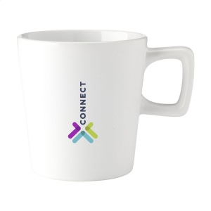 Mug moderne en céramique de haute qualité et 5% de céramique recyclée. Pourvu d'une couche supérieure mate. 5
