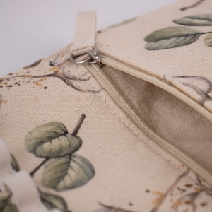 Pochette en velours et coton bio 12