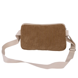 Banane rectangulaire en velours côtelé 6