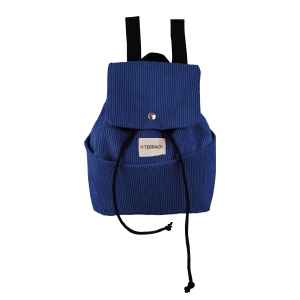 Sac à dos en velours côtelé