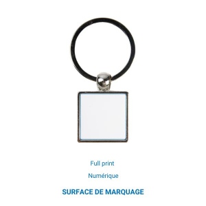 Porte-clés Métallique Carré - France 4
