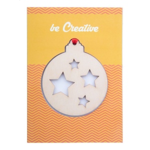 TreeCard Carte de Noël, étoile 3