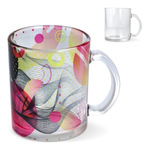 Mug en verre subli Mallorca 335ml