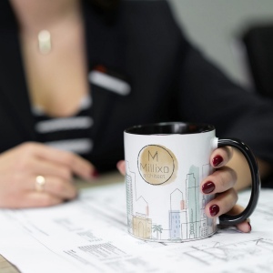 Mug subli Oslo coloré à l'intérieur &amp; anse 300ml 11