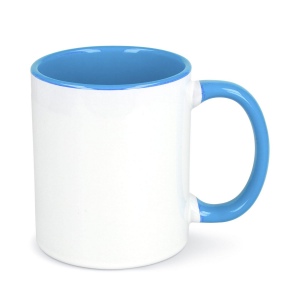 Mug subli Oslo coloré à l'intérieur &amp; anse 300ml 5