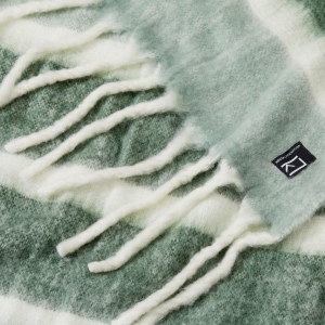 Kosta Linnewäfveri Plaid en Laine à Rayures 6