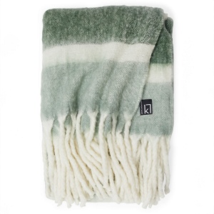 Kosta Linnewäfveri Plaid en Laine à Rayures 4