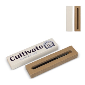 Boîte à stylo en carton de lait recyclé, 1 stylo