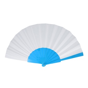 Éventail à main plastique &amp; polyester 5