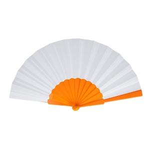 Éventail à main plastique &amp; polyester 7