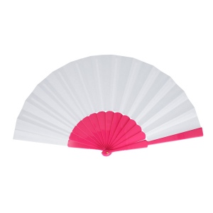 Éventail à main plastique &amp; polyester 11