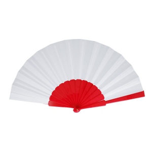 Éventail à main plastique &amp; polyester 6
