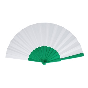 Éventail à main plastique &amp; polyester 8