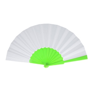 Éventail à main plastique &amp; polyester 9