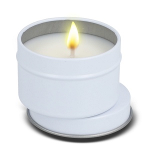 Bougie parfumée à base de plantes Dhyana en étain recyclé 9