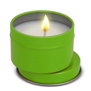 Bougie parfumée à base de plantes Dhyana en étain recyclé 28