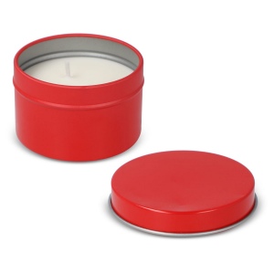 Bougie parfumée à base de plantes Kirtan dans une grande boîte en métal recyclé 22