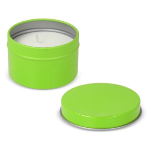 Bougie parfumée à base de plantes Kirtan dans une grande boîte en métal recyclé 29