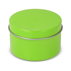 Bougie parfumée à base de plantes Kirtan dans une grande boîte en métal recyclé 8