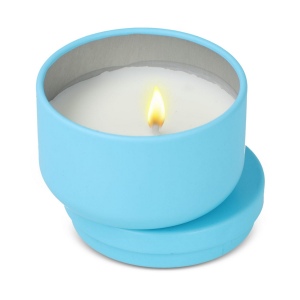 Bougie Asana non parfumée à base de plantes dans une boîte recyclée 22