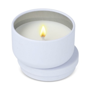 Bougie Asana non parfumée à base de plantes dans une boîte recyclée 11