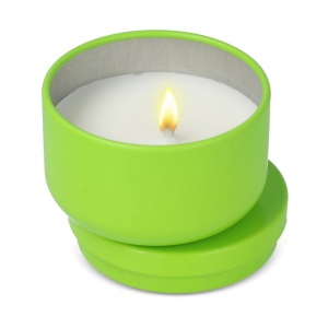 Bougie Asana non parfumée à base de plantes dans une boîte recyclée 36