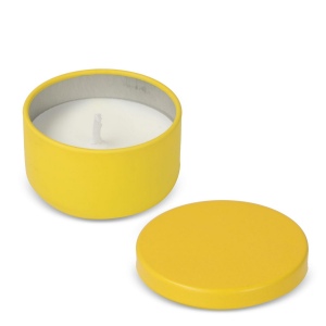 Bougie Asana non parfumée à base de plantes dans une boîte recyclée 40