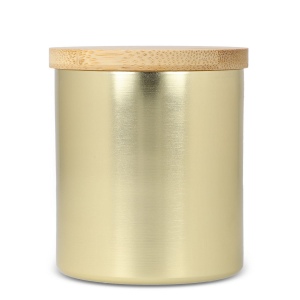 Bougie végétale parfumée Bhakti dans un pot en aluminium recyclé 21