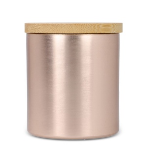 Bougie végétale parfumée Bhakti dans un pot en aluminium recyclé 23