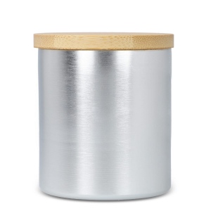 Bougie végétale parfumée Bhakti dans un pot en aluminium recyclé 15