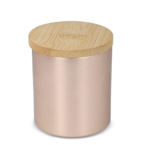 Bougie végétale parfumée Bhakti dans un pot en aluminium recyclé 6