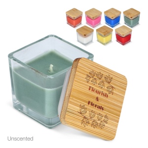 Bougie végétale Chakra dans un pot en verre