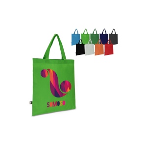 R-PET Sac de transport non tissé poignées courtes 38 x 42cm 75g/m²