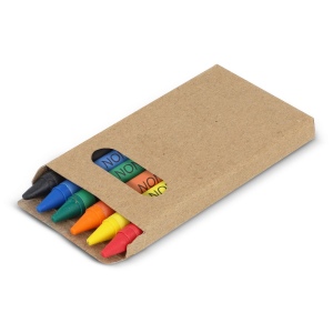 6 crayons de couleur dans une boîte de bricolage 3
