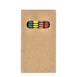 6 crayons de couleur dans une boîte de bricolage 2