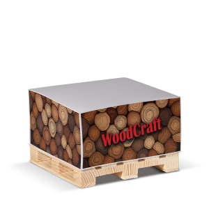 Bloc cube 10x10x5cm sur palette en bois