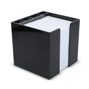 Bloc de papier 10x10x10cm dans une boîte cubique avec compartiments 14