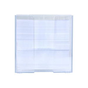 Bloc de papier 10x10x10cm dans une boîte cubique avec compartiments 16