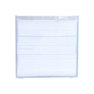 Bloc de papier 10x10x10cm dans une boîte cubique avec compartiments 17
