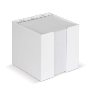 Bloc de papier 10x10x10cm dans une boîte cubique avec compartiments 2