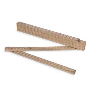 Règle pliante en bois 2m premium, naturel 2
