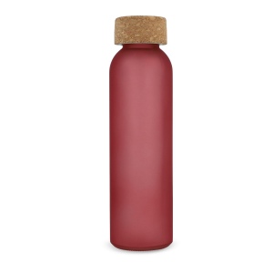 Bouteille en verre recyclé dépoli avec bouchon en liège 500ml 11