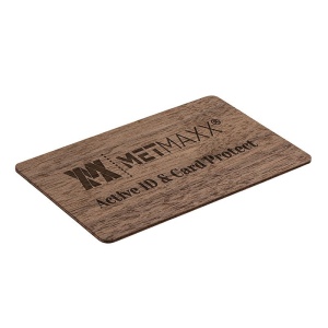 Carte en bois brouilleur RFID MetMaxx 3