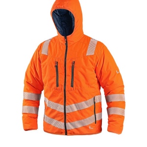 Veste de travail matelassée réversible Hiver haute visibilité Homme CXS 2